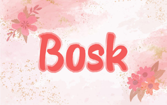 Bosk: A Creative Script Font for Authentic Branding