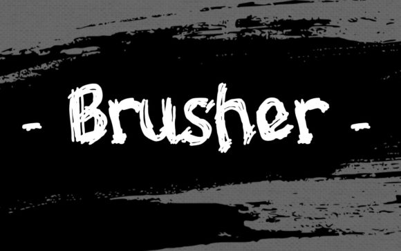 Brusher: Unleash Dark Creativity with This Eerie Display Font