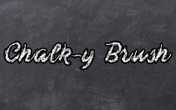 Chalk-y Brush: The Decorative Font for Authentic Visuals