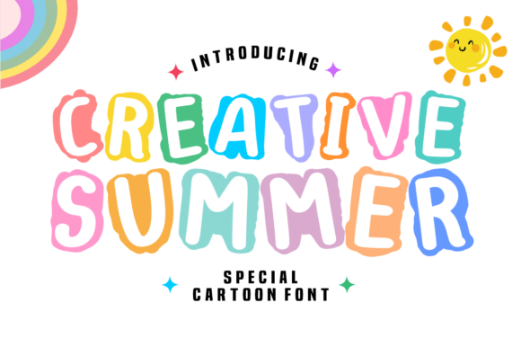 Creative Summer: A Font That Radiates Joy and Dimension