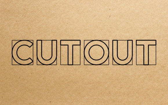 Cut Out: A Detailed Look at This Outlined Display Font