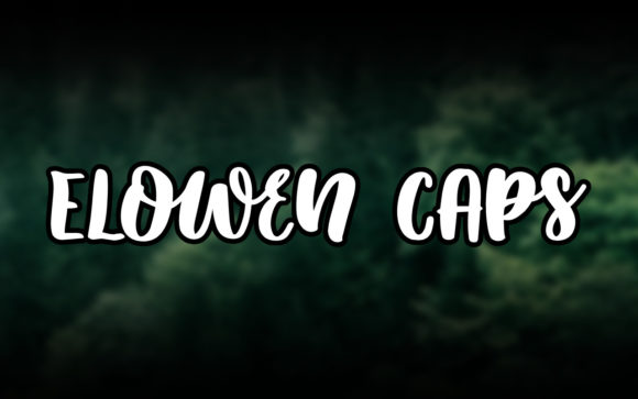 Elowen Caps: A Handwritten Font That Brings Creative Ideas to Life