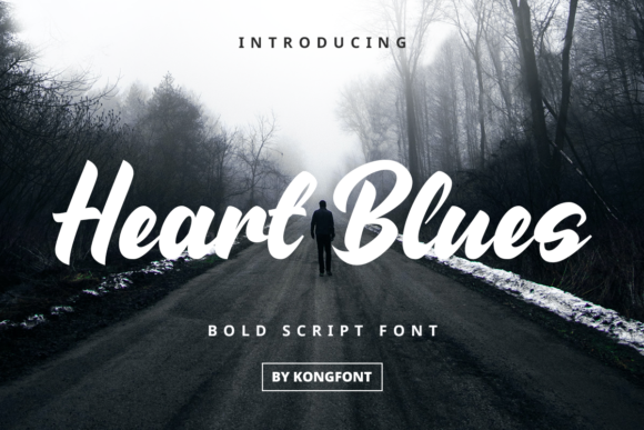 Heart Blues: The Playful Script Font Reviving Authenticity in Digital Design