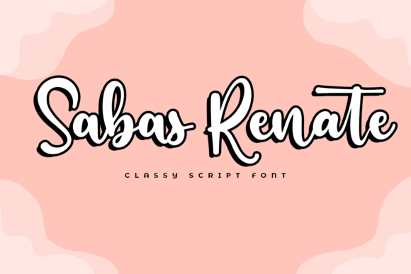 Sabas Renate: A Handwritten Font for Modern Creatives
