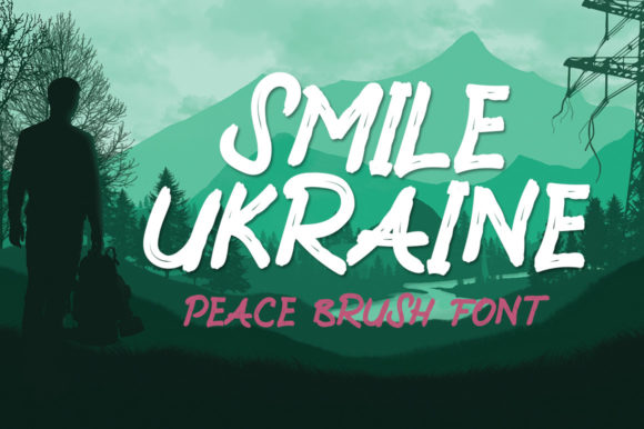 Smile Ukraine: A Cool Brushed Display Font for Modern Projects