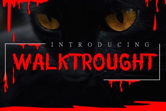 Walktrought: The Spooky Decorative Font for Creative Projects