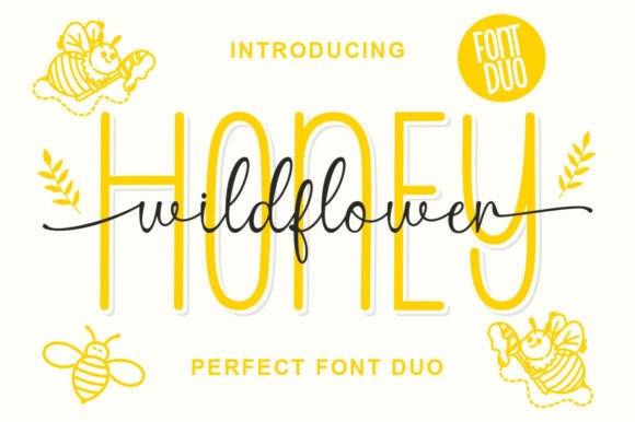 Wild Flower Honey Duo: A Sweet & Modern Font Pairing